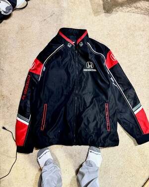 Vintage Chicane Honda Racing 'Powered By' Lightweight Windbreaker Jacket XL
